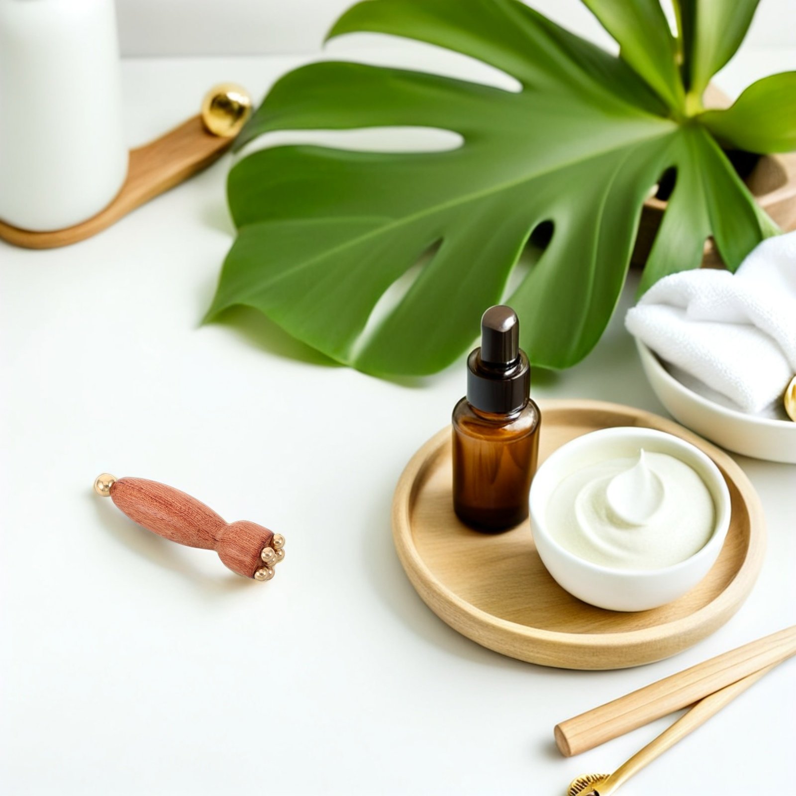 Spa Massager - Herramienta de masaje ocular de madera