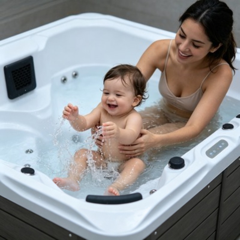 Spa Massager - Jacuzzi de Hidromasaje para Exteriores, Bañera