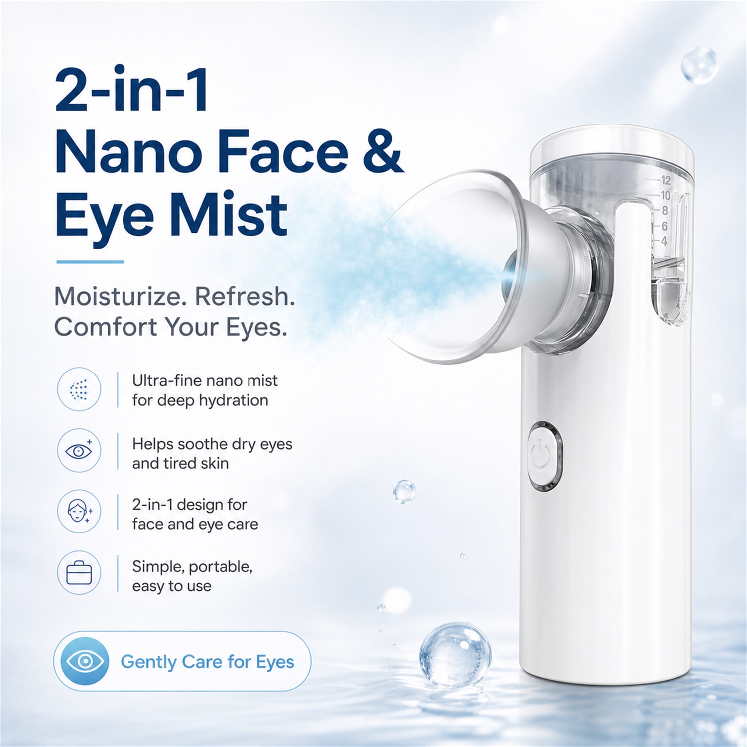 Face Steamer - Instrumento de masaje ocular con pulverización