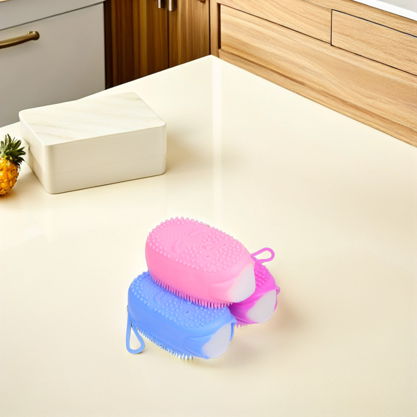Body Brush - 3 unidades de esponja de baño