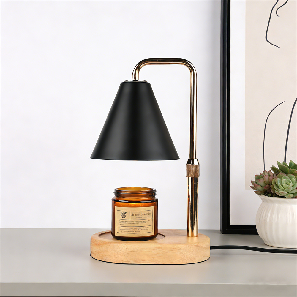 Wax Warmer - Lámpara Calentadora de Velas Negra con