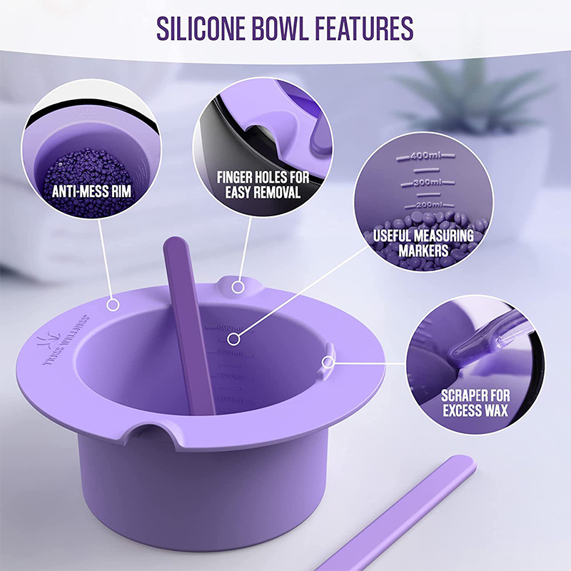Wax Warmer - Recipientes de silicona reutilizables y resistentes