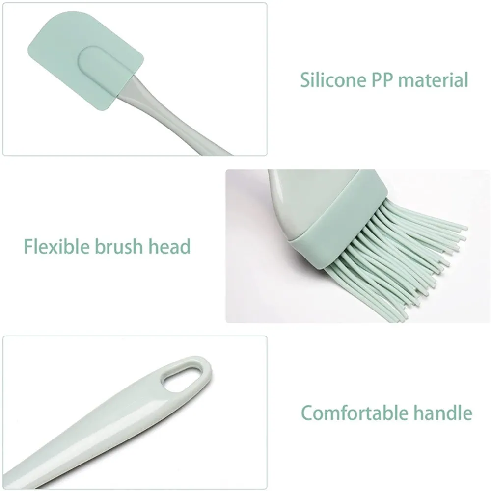 Body Brush - Espátula de silicona antiadherente de 3