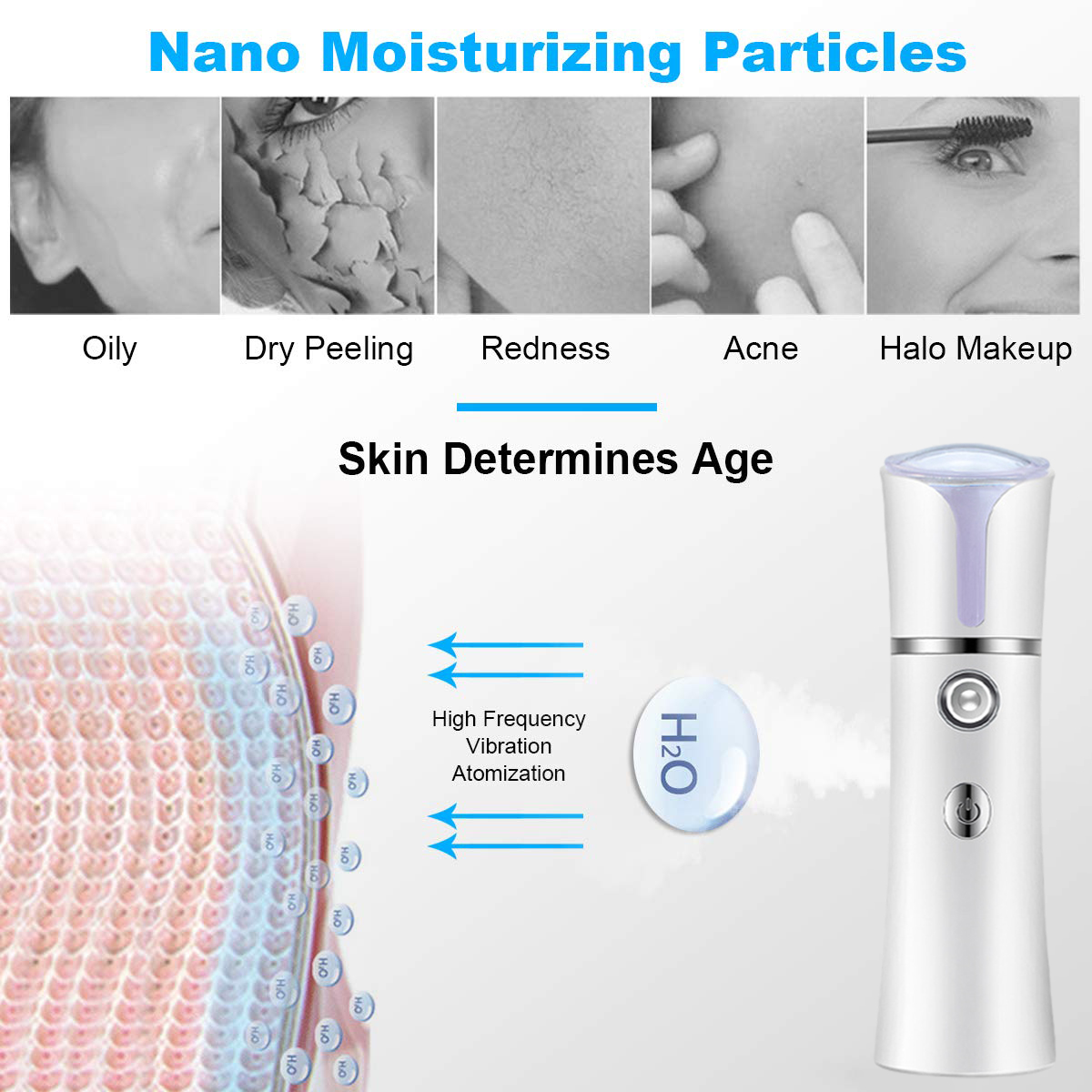 PULVERIZADOR Facial de Nano ni - Face Steamer reseña y precio