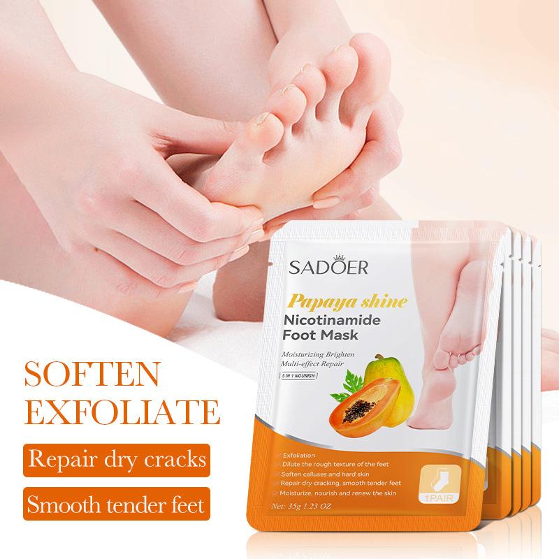 1 par de mascarillas para pies - Foot Spa reseña y precio
