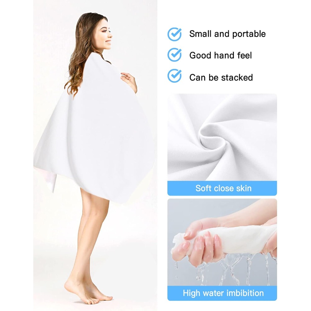 Toalla de playa de color blanc - Spa Towel reseña y precio