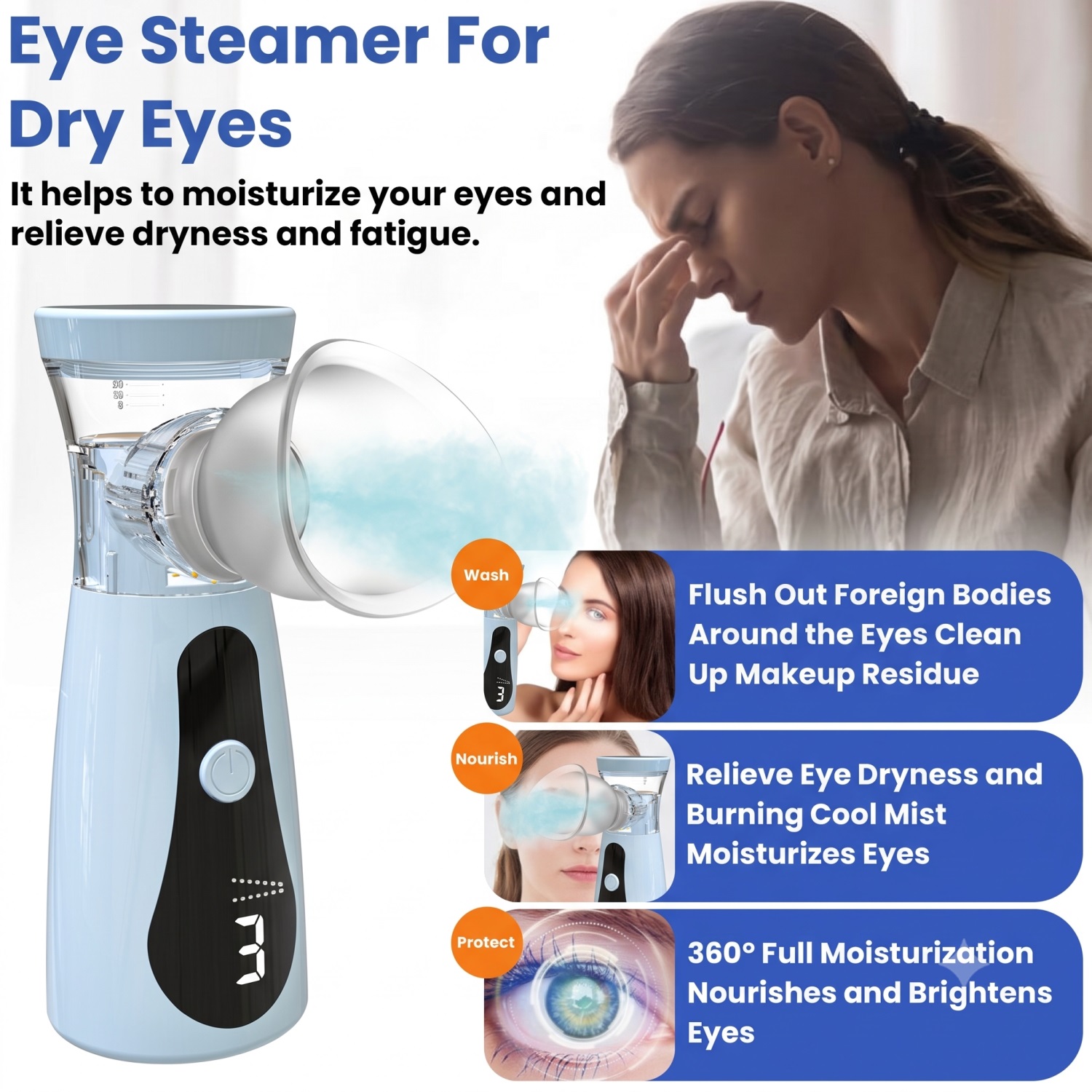 Humidificador Nano para Ojos,  - Face Steamer reseña y precio