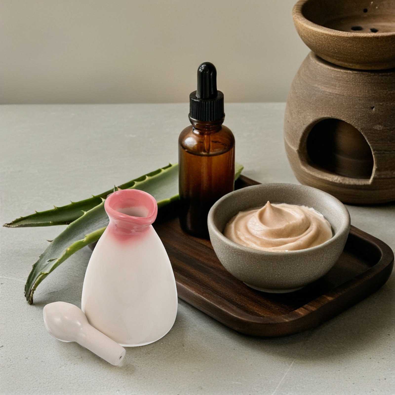 Botella de cerámica para aceit - Spa Massager reseña y precio