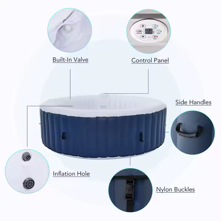 Jacuzzi Inflable Redondo para  - Hot Tub reseña y precio