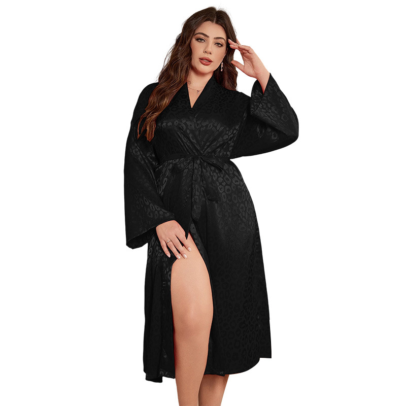 Bata de dormir de talla grande - Bathrobe reseña y precio