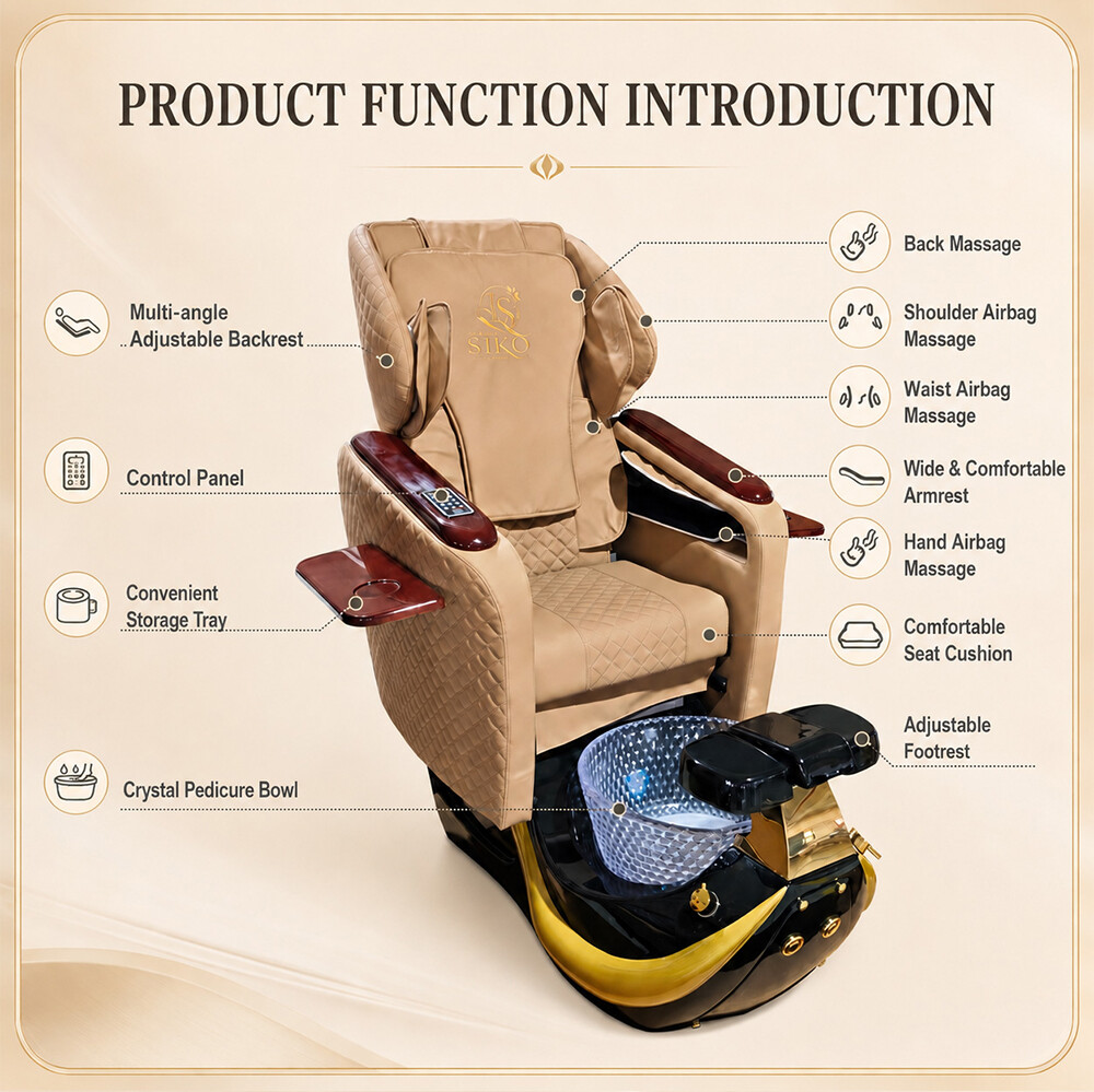 Sillón de Pedicura Reclinable  - Spa Wellness Gym reseña y precio