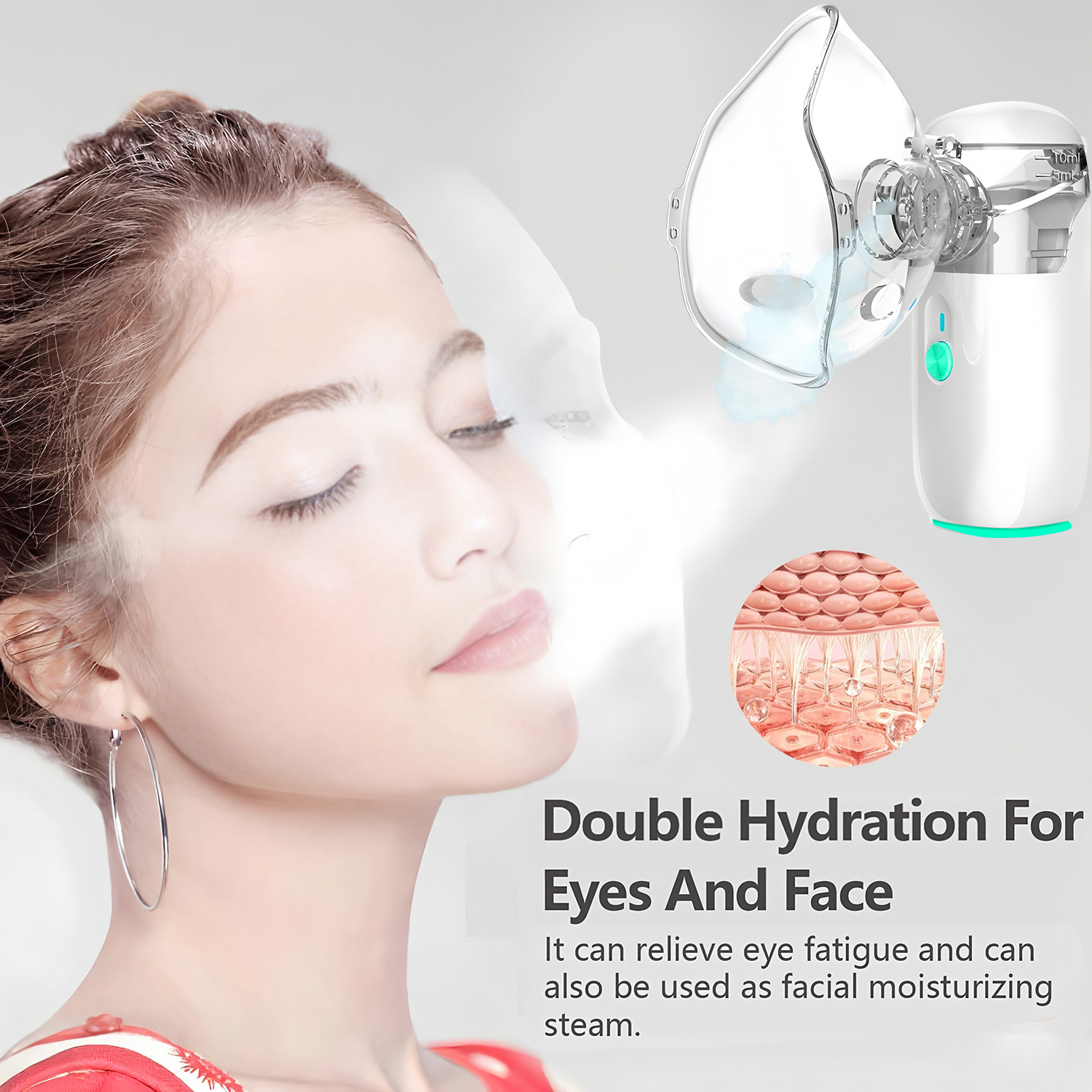 Vaporizador facial Nano Spray, - Face Steamer reseña y precio