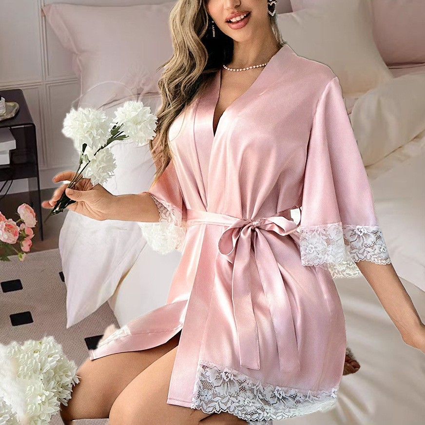 Batas de novia europeas y amer - Bathrobe reseña y precio
