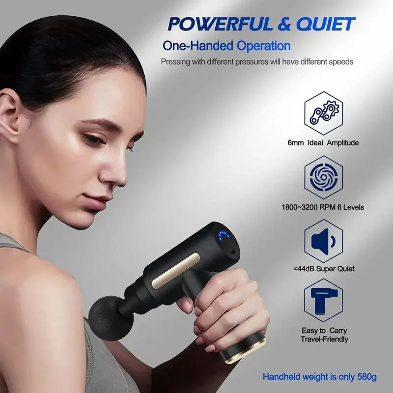 Pistola de fascia portátil 202 - Massage Gun reseña y precio