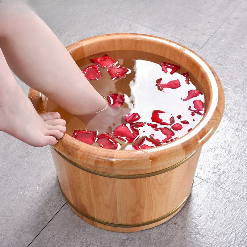 Cubo de madera para baño de pi - Foot Spa reseña y precio