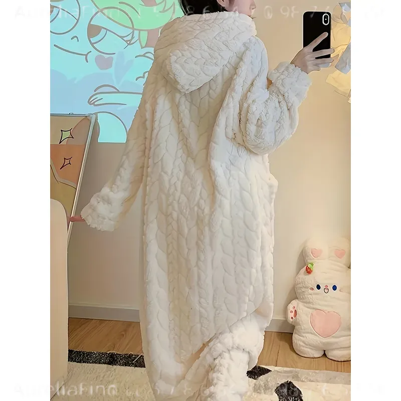 Bata de franela para mujer, de - Bathrobe reseña y precio