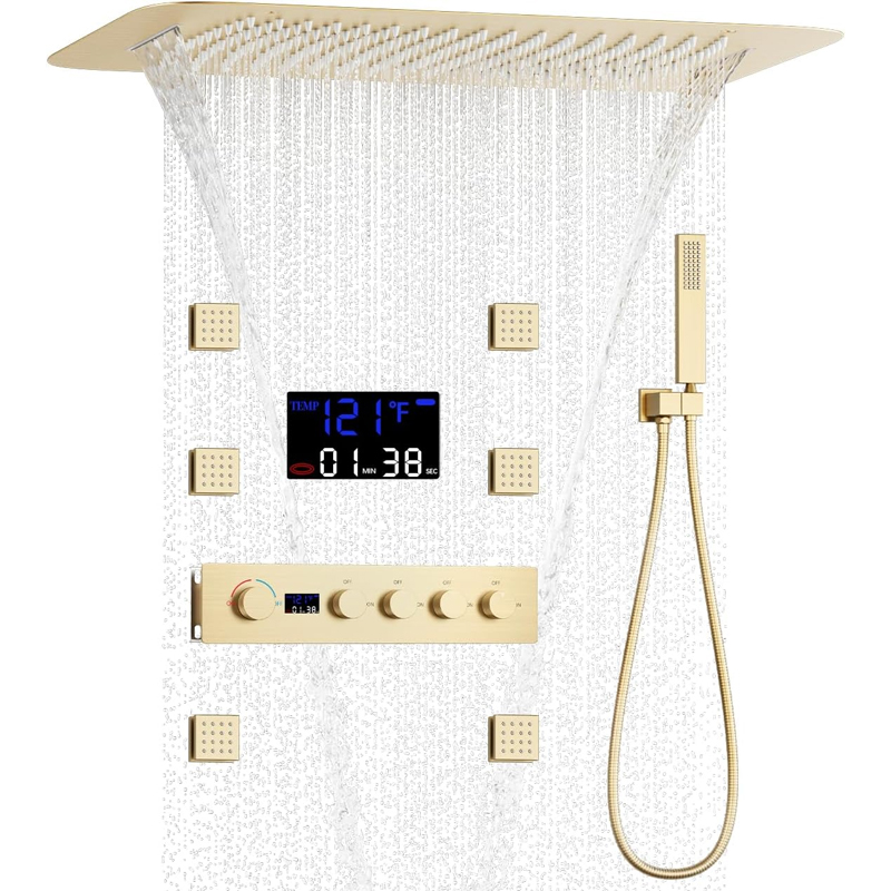 Latón Oro pulido Pantalla digi - Body Brush reseña y precio